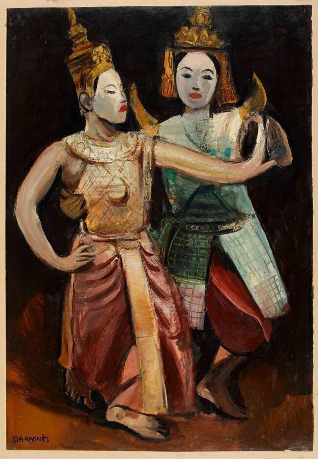 Danseuses cambodgiennes Jean-Gabriel Daragnès
