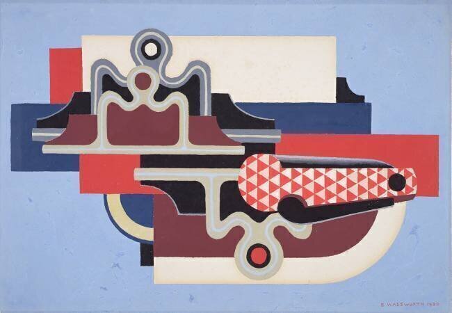 Dessin abstrait d'un couteau, 1930  Edward Alexander Wadsworth