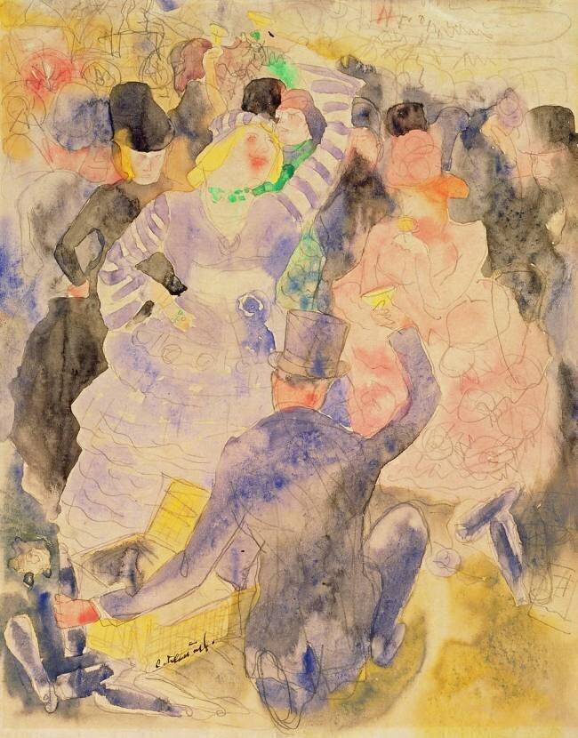 Dessin pour la "Nana" de Zola Charles Demuth