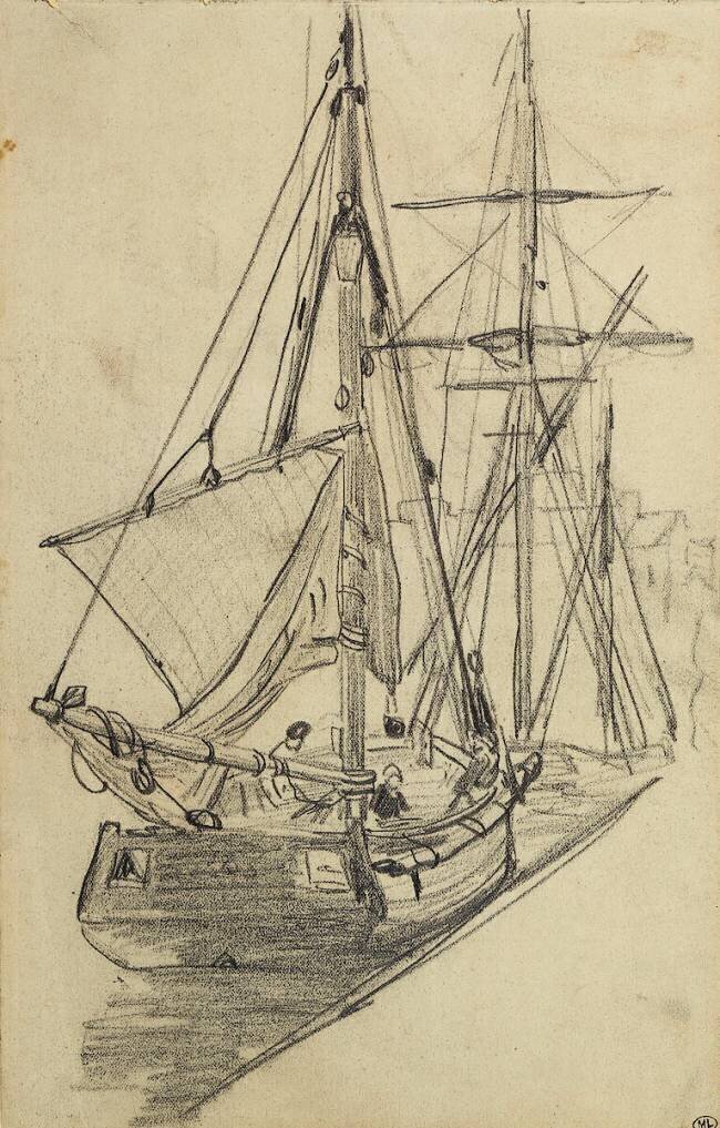 Deux barques de pêche Claude Monet