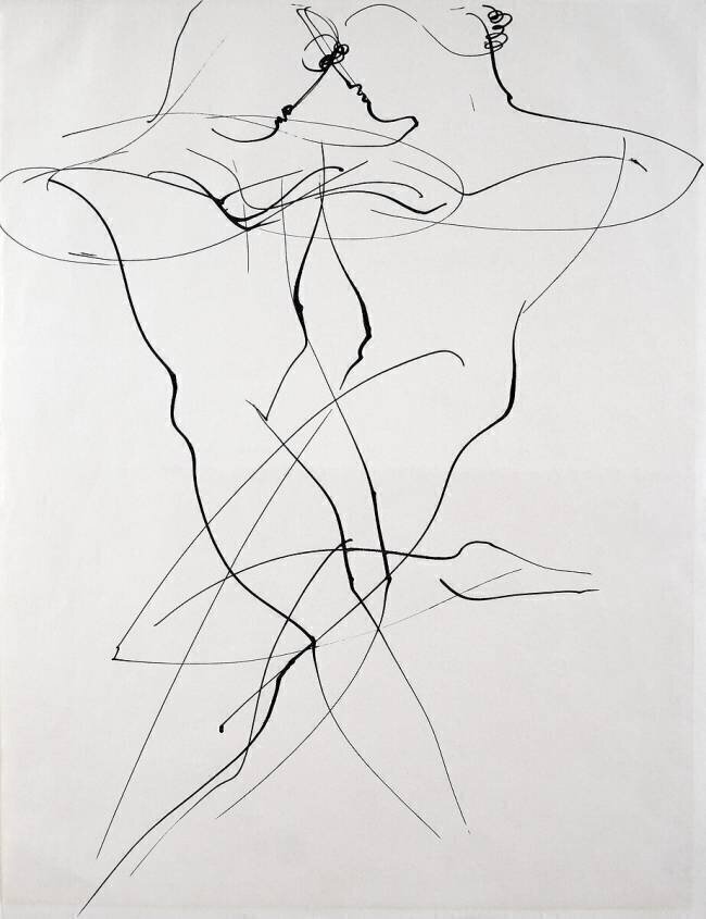 Deux figures dansant Oskar Schlemmer