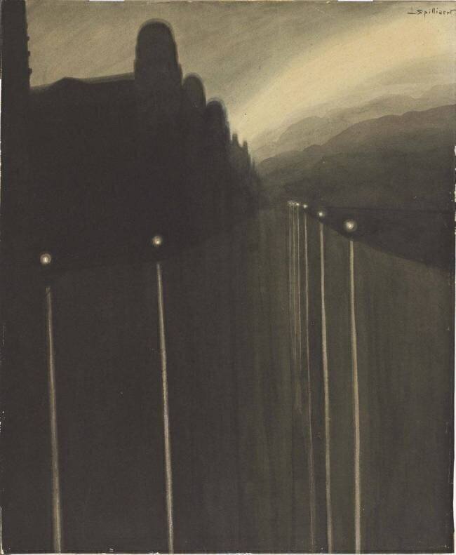 Sea Wall at night Léon Spilliaert