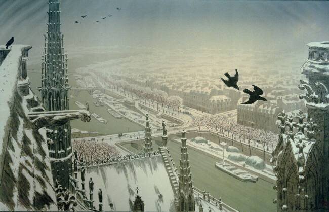 Du haut des tours de Notre-Dame Henri Rivière