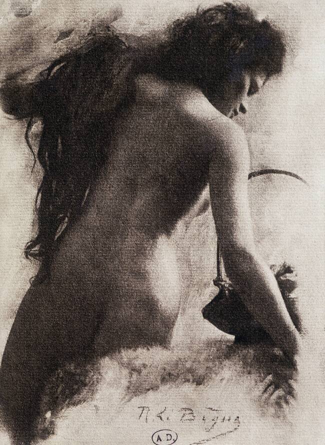 "Esquisse" (dos féminin) dans "Les Procédés d'art en photographie" par Demachy et Puyo Léon Lebègue
