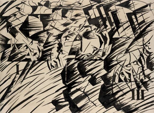 Etats d'âme : ceux qui partent Umberto Boccioni