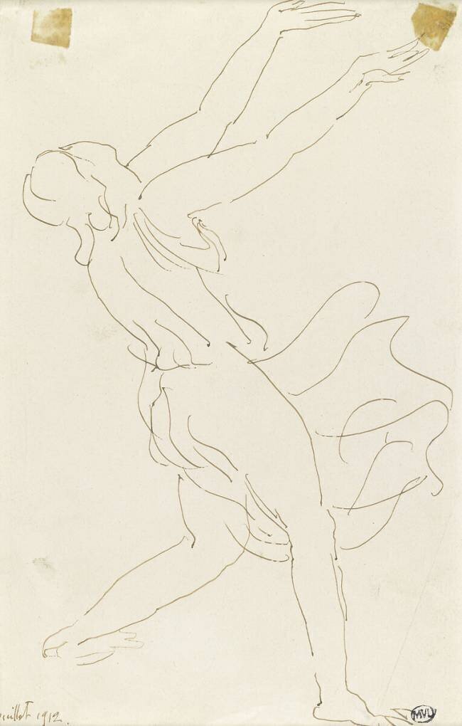 Etude de danseuse Antoine Bourdelle