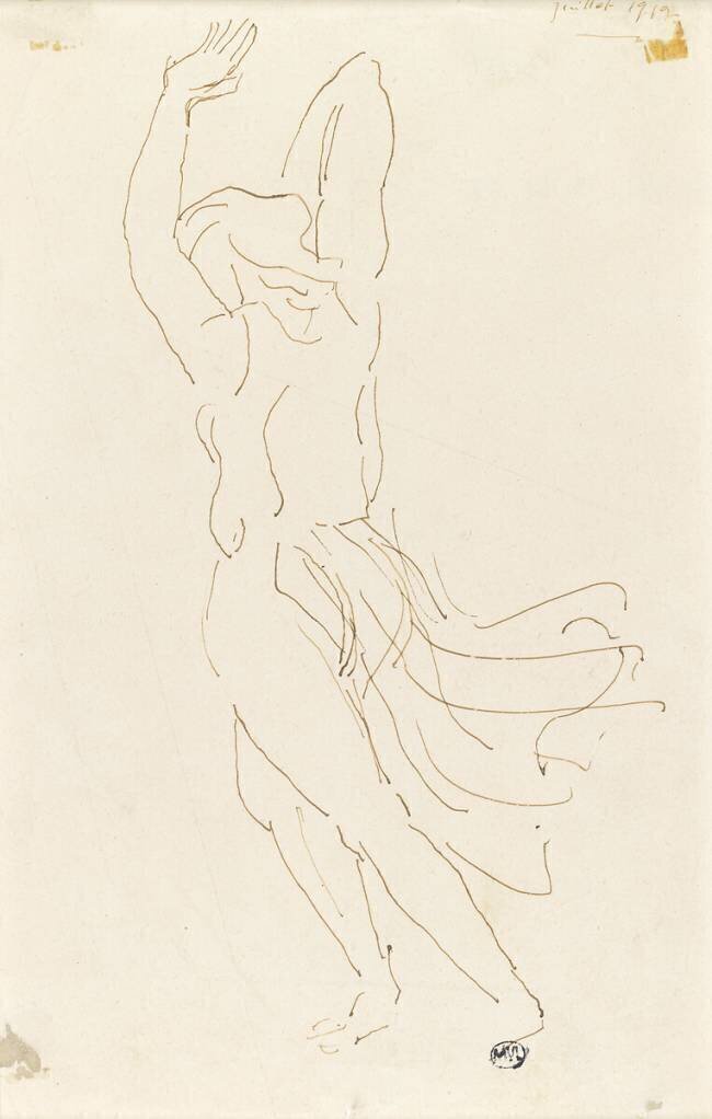 Etude de danseuse Antoine Bourdelle