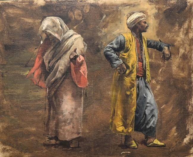 Étude de deux figures Edwin Lord Weeks
