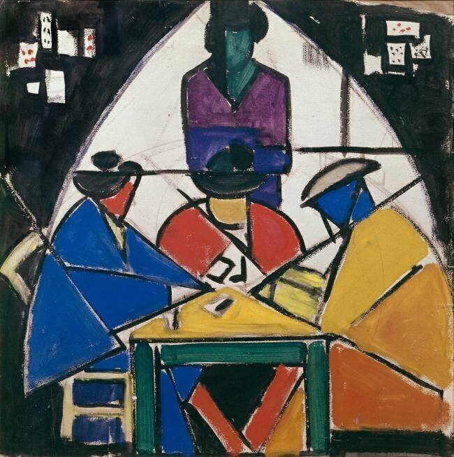 Étude du joueur de cartes Theo van Doesburg
