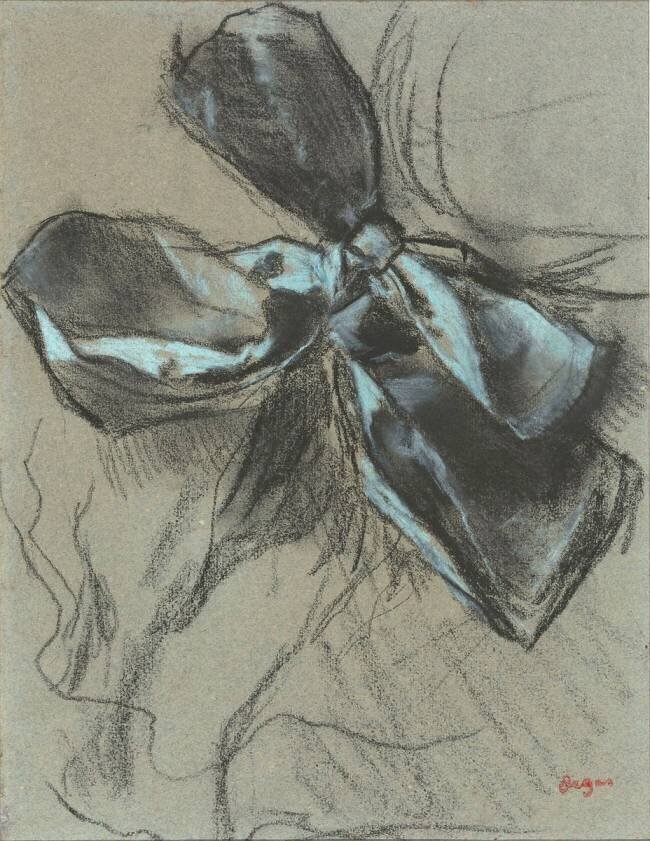 Etude d'un noeud de ruban Edgar Degas
