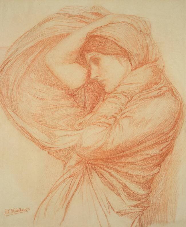 Study for 'Boreas' John William Waterhouse