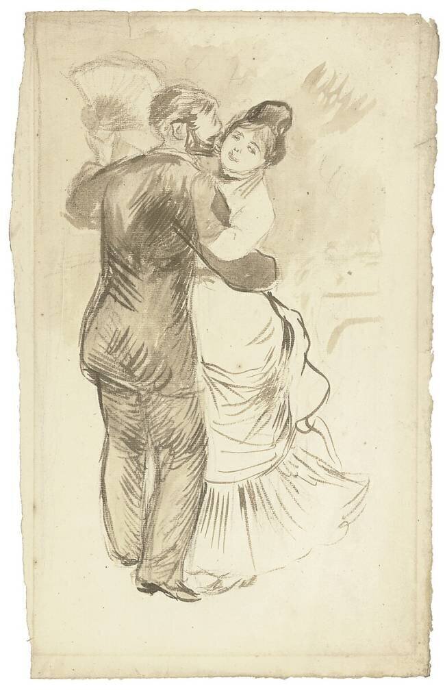 Etude pour la "Danse de la campagne" Auguste Renoir