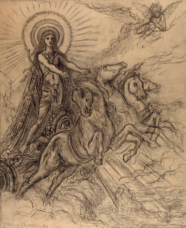 Etude pour Phébus Gustave Moreau