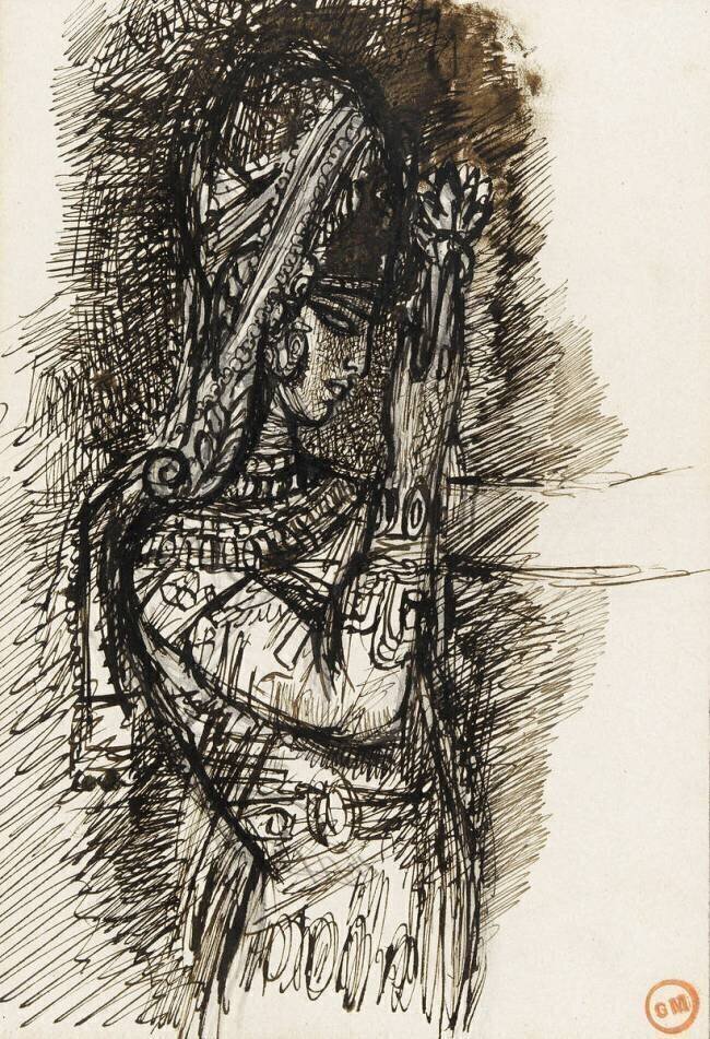 Etude pour Salomé dansant devant Hérode Gustave Moreau