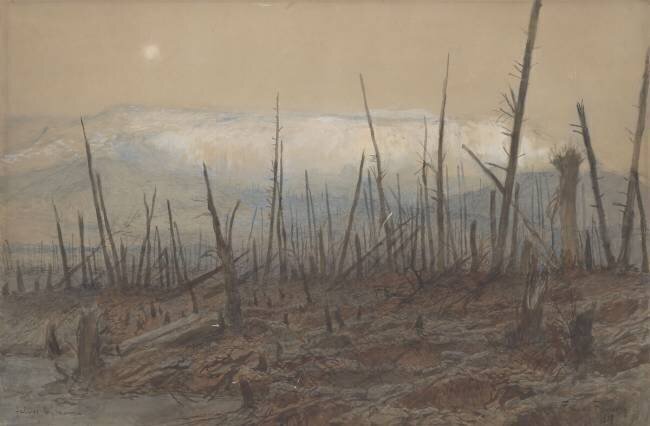 Falaise de Craonne, 1917 François Flameng