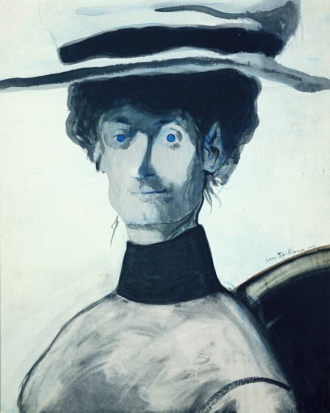 Femme au chapeau rose Léon Spilliaert