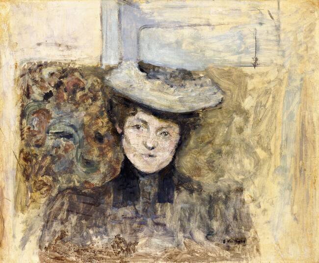 Femme avec un chapeau à filet Edouard Vuillard