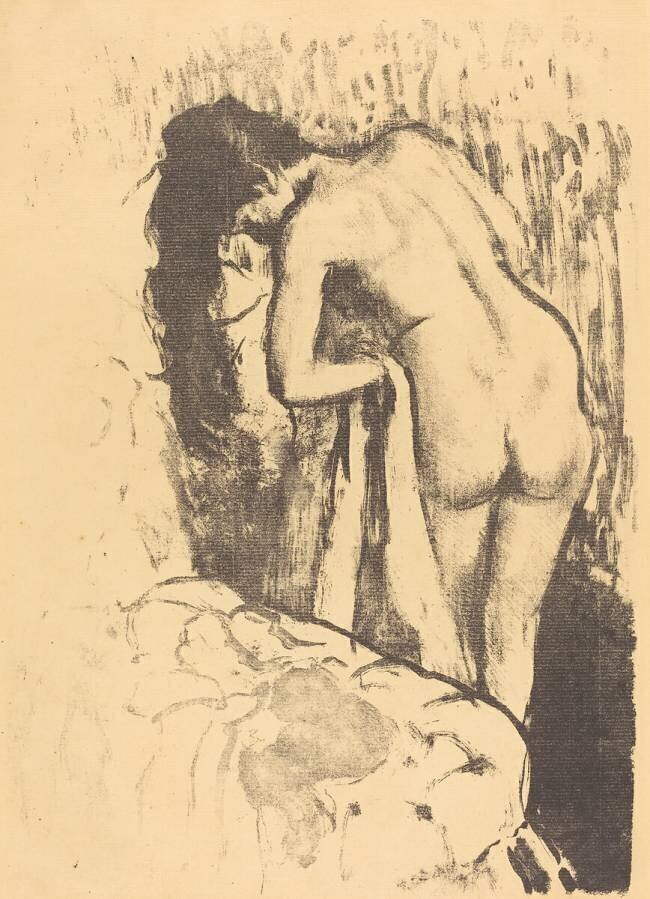 Femme nue debout Edgar Degas