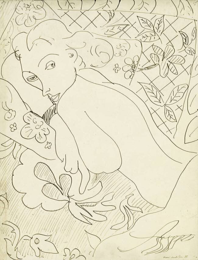 Femme se reposant, 1935 Henri Matisse