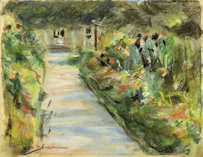 Jardin fleuri Max Liebermann