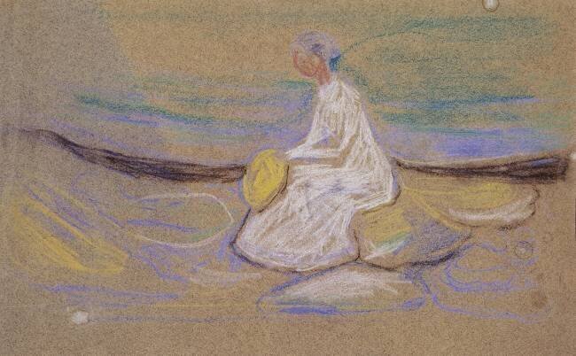 Jeune fille à la plage Edvard Munch
