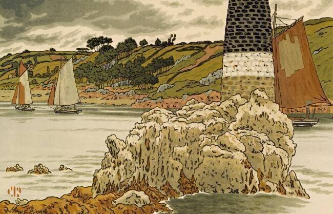La Balise sur le Trieux Henri Rivière