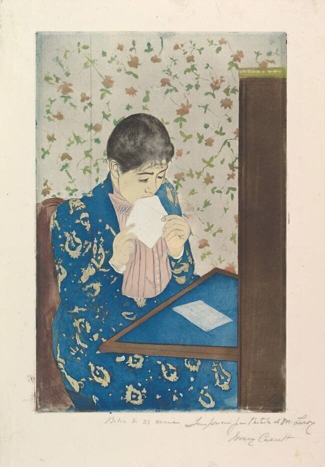 La lettre Mary Cassatt