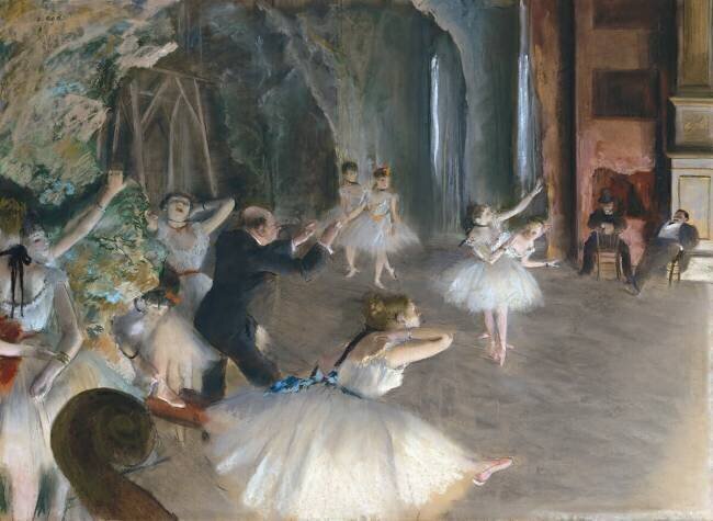 La répétition sur scène Edgar Degas