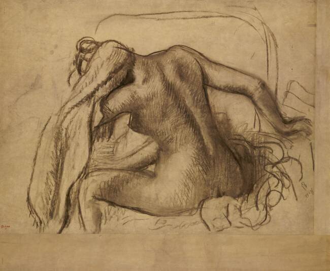La toilette après le bain Edgar Degas
