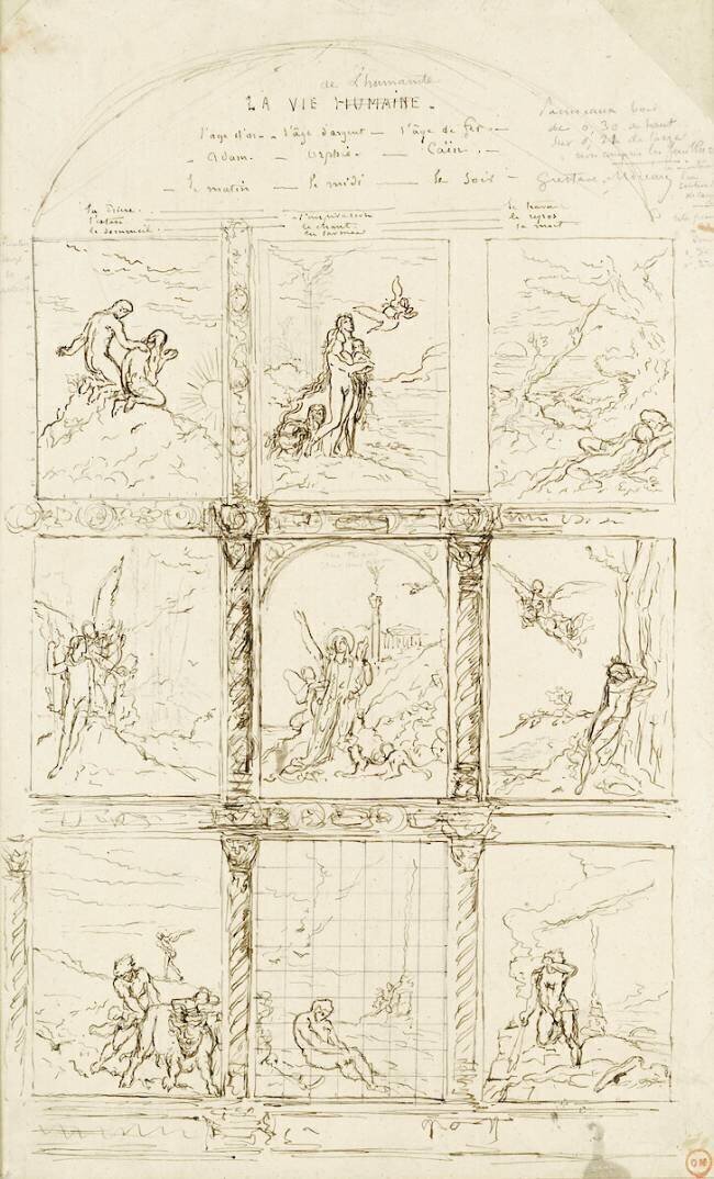 La vie de l'humanité Gustave Moreau