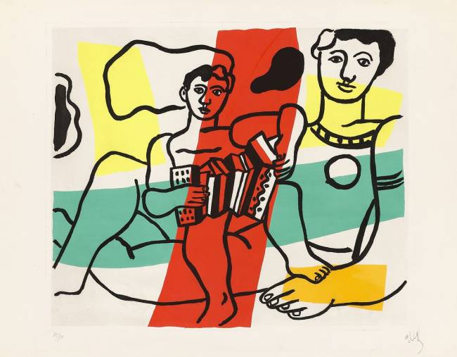 L'accordéoniste Fernand Léger