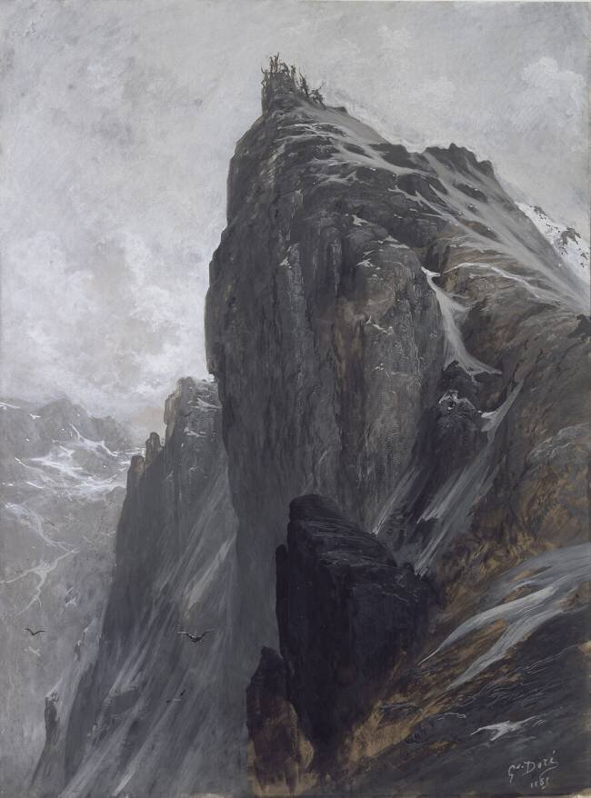 L'Ascension du Mont Cervin Gustave Doré