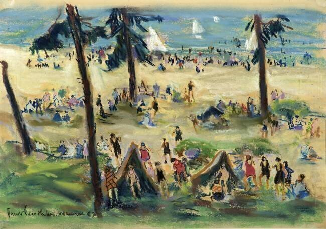 Le plaisir de la baignade à Wannsee Paul Paeschke