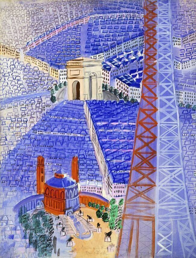 Le Projet de la Tour Eiffel pour la Tapisserie de Beauvais Raoul Dufy
