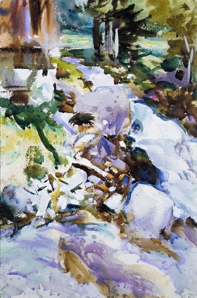 Le ruisseau de Rushing John Singer Sargent