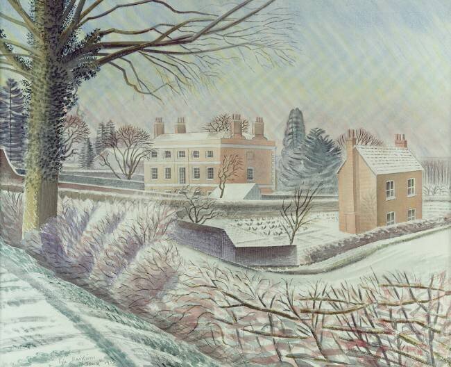 Le Vicariat sous la neige Eric Ravilious
