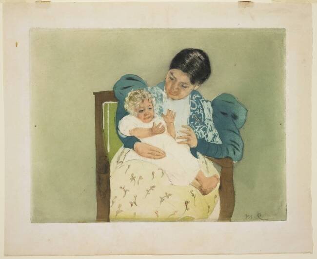 L'Enfant aux Pieds Nus Mary Cassatt