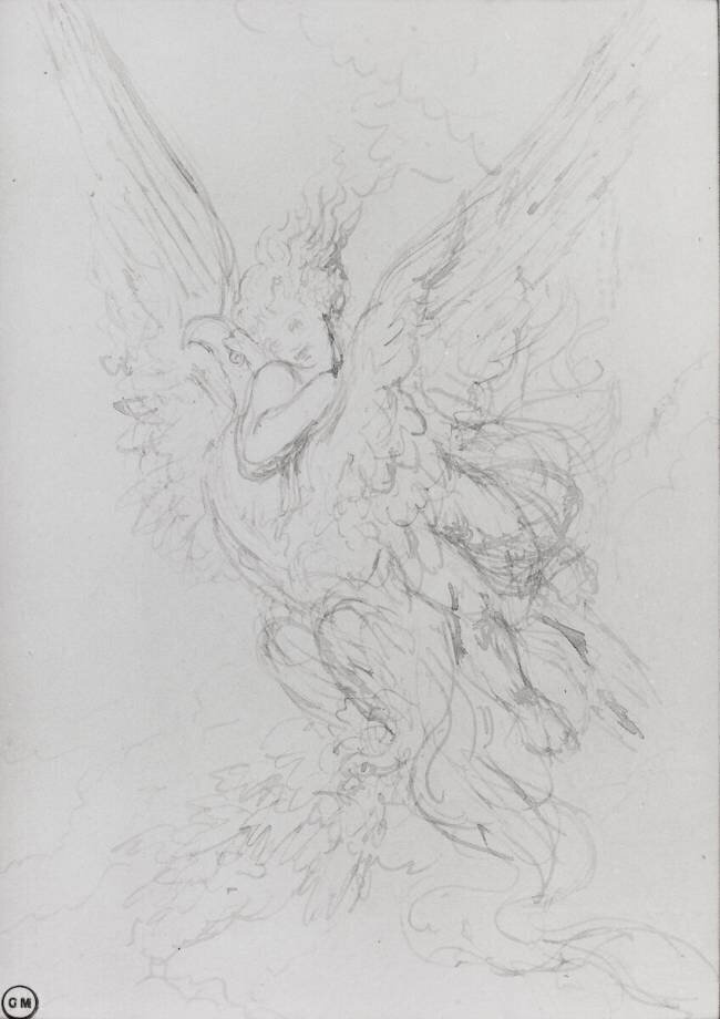 L'enlèvement de Ganymède Gustave Moreau