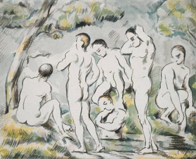 Les Baigneurs Paul Cézanne