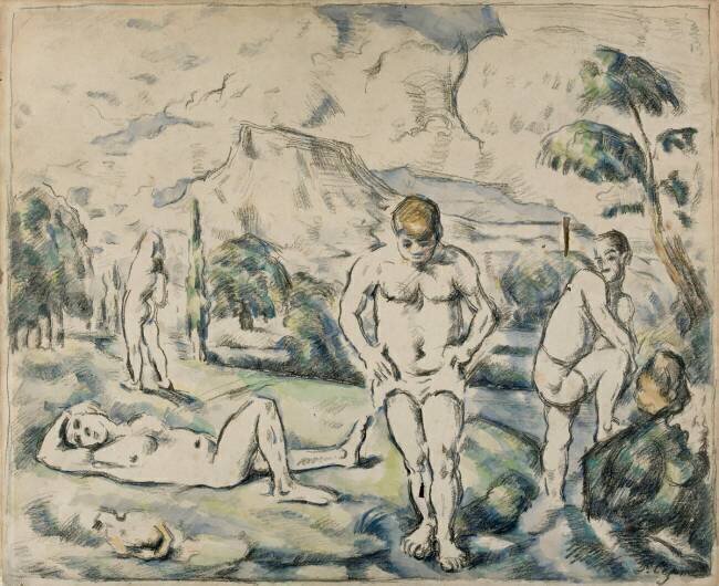 Les Baigneurs Paul Cézanne