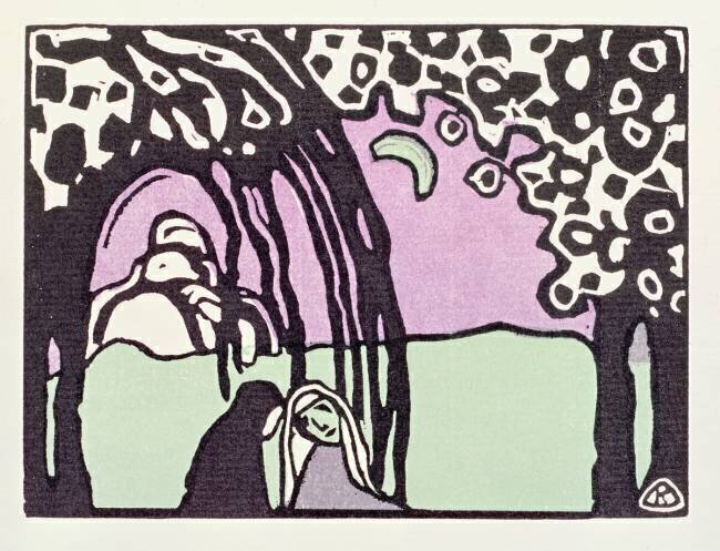 Lever de lune Wassily Kandinsky