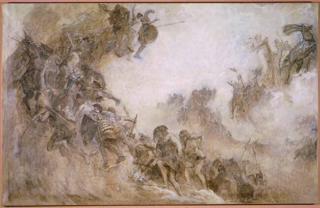 L'Humanité (esquisse pour le plafond du museum d'histoire naturelle) Fernand Cormon