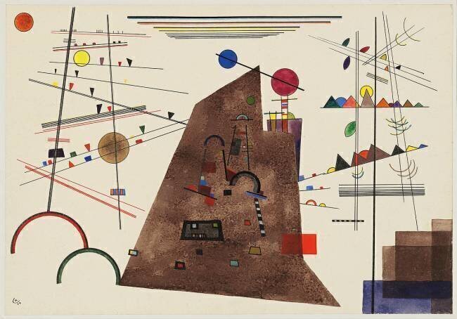 Lourd entre la lumière Wassily Kandinsky