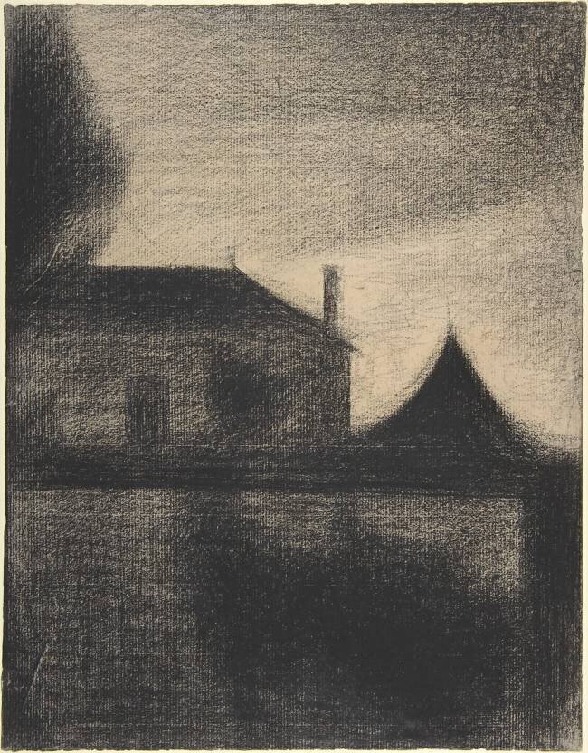 Maison au crépuscule Georges Seurat