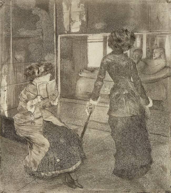 Mary Cassatt au Louvre, Musée des Antiques Edgar Degas