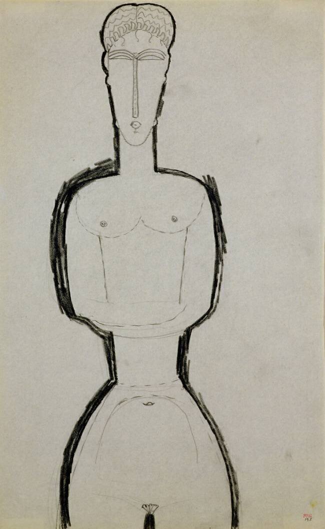 Nu féminin Amedeo Modigliani