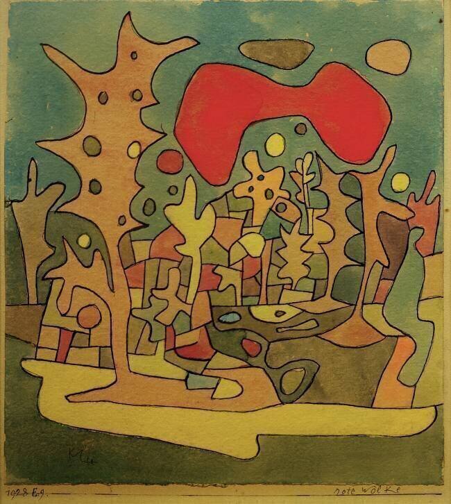 Nuage rouge Paul Klee