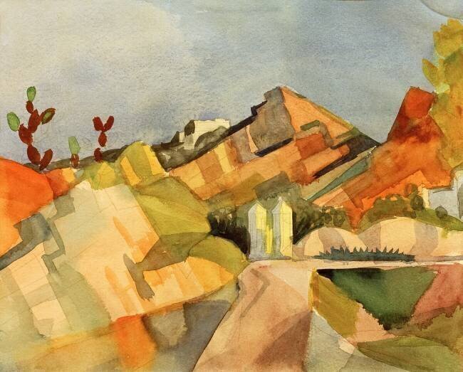 Paysage rocheux August Macke