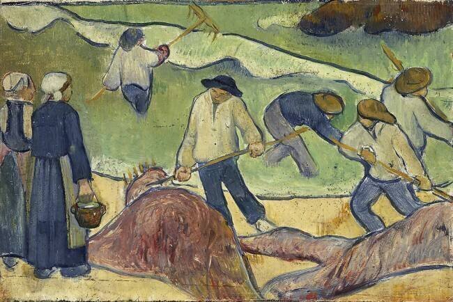 Petit paysage avec des pêcheurs tang Paul Serusier