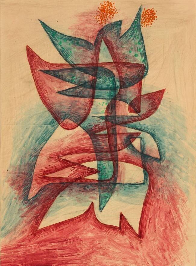 Plante à fleurs Paul Klee